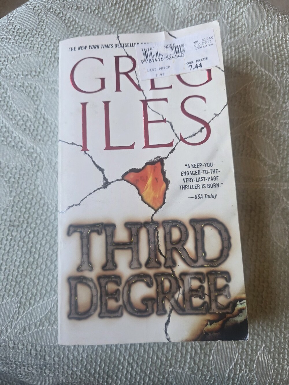 Third Degree Paperback Book - White/Cream Cover
